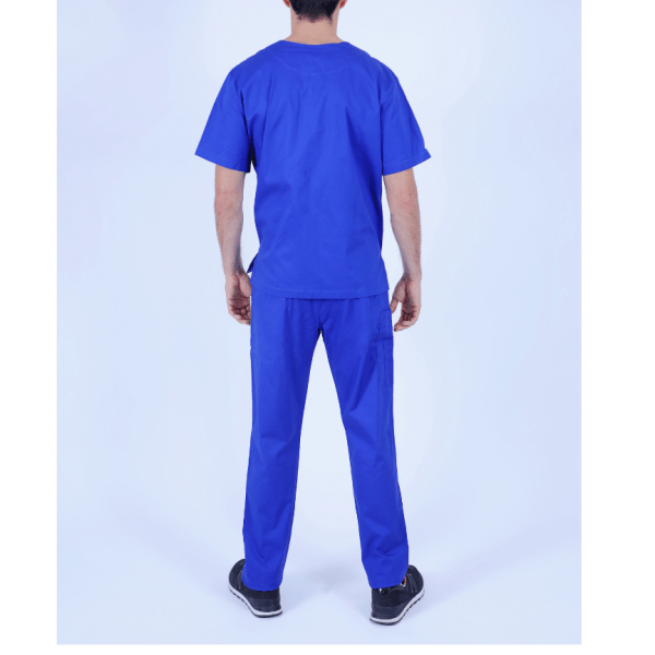 Scrub, Surgical, Medical Uniform for Men Bright Blue